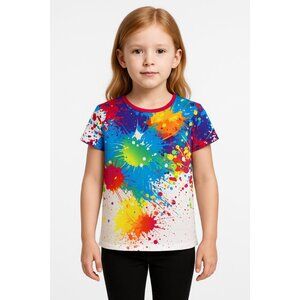 Girl's Graffiti Graphic Short Sleeve Shirt – Size S – NWOT